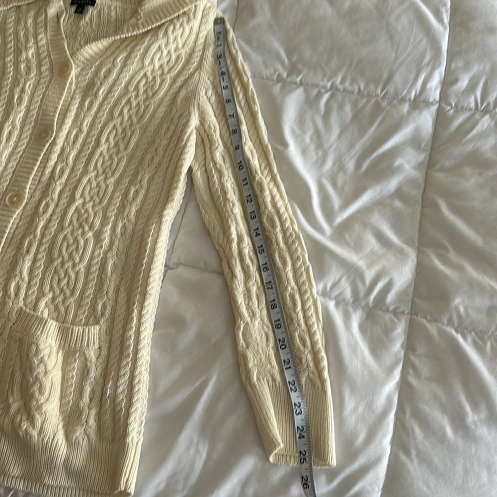 Talbots Button Down Sweater With Pockets - image 7